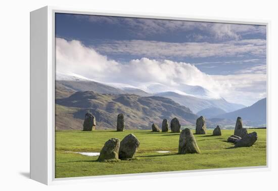 Castlerigg Stone Circle, near Keswick, Lake District National Park, Cumbria, England, United Kingdo-John Potter-Framed Premier Image Canvas