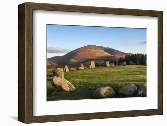 Castlerigg Stone Circle, Saddleback (Blencathra) behind, Lake District National Park, England-James Emmerson-Framed Photographic Print