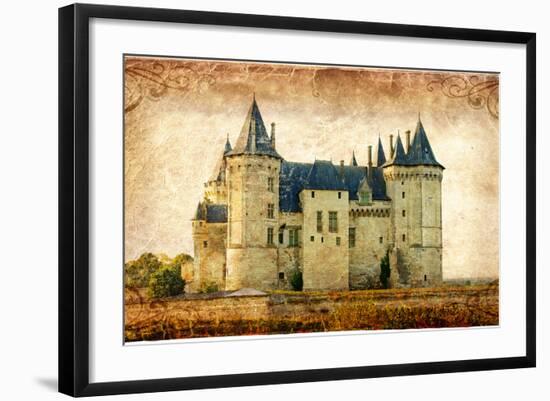 Castles Of France Vintage Series -Saumur-Maugli-l-Framed Art Print