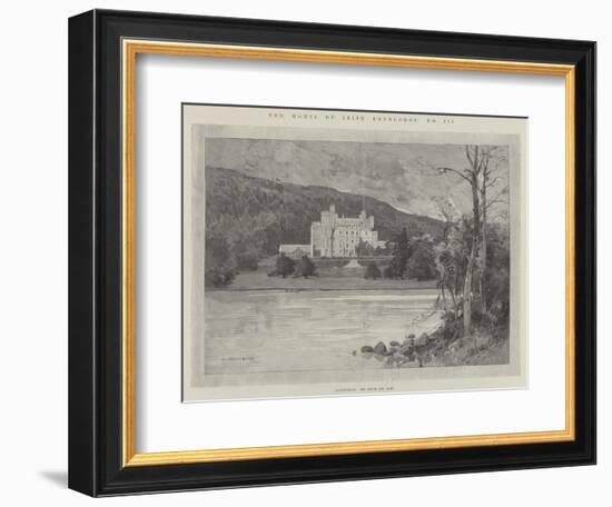 Castlewellan, the House and Lake-Charles Auguste Loye-Framed Giclee Print