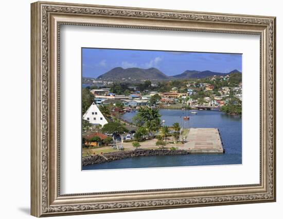 Castries Harbor, St. Lucia, Windward Islands, West Indies, Caribbean, Central America-Richard Cummins-Framed Photographic Print