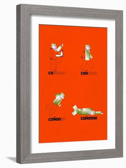 Castro the Great Fall by Annimo-null-Framed Art Print