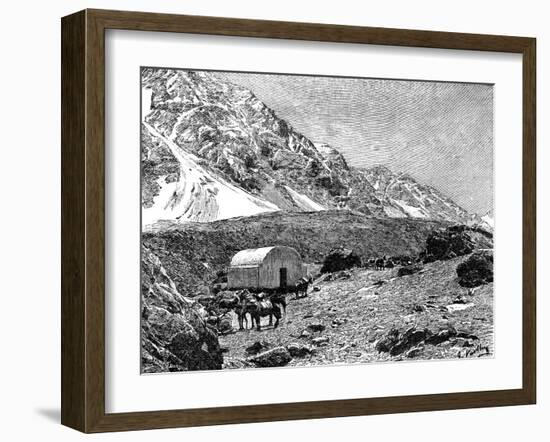 Casucha Del Portillo, on the Cumbre, Chile, 1895-null-Framed Giclee Print
