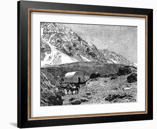 Casucha Del Portillo, on the Cumbre, Chile, 1895-null-Framed Giclee Print