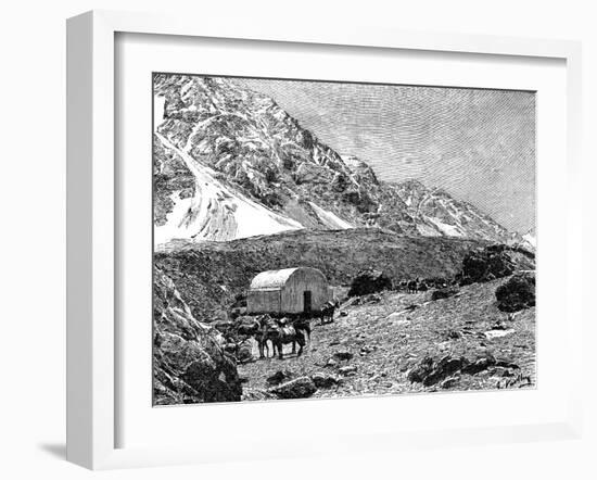 Casucha Del Portillo, on the Cumbre, Chile, 1895-null-Framed Giclee Print