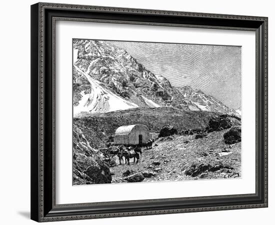 Casucha Del Portillo, on the Cumbre, Chile, 1895-null-Framed Giclee Print