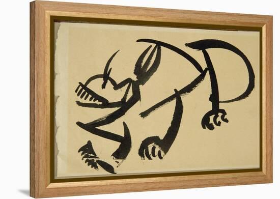 Cat About to Pounce, 1913-Henri Gaudier-brzeska-Framed Premier Image Canvas