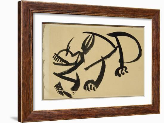 Cat About to Pounce, 1913-Henri Gaudier-brzeska-Framed Giclee Print