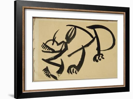 Cat About to Pounce, 1913-Henri Gaudier-brzeska-Framed Giclee Print