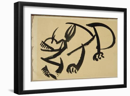 Cat About to Pounce, 1913-Henri Gaudier-brzeska-Framed Giclee Print