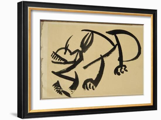 Cat About to Pounce, 1913-Henri Gaudier-brzeska-Framed Giclee Print