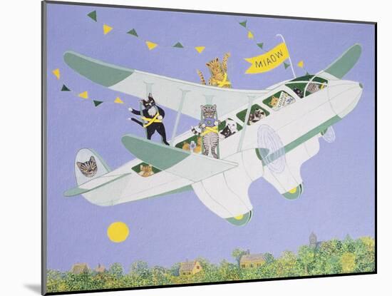 Cat Air Show-Pat Scott-Mounted Giclee Print