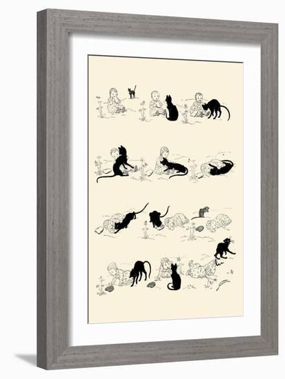 Cat and Baby-Théophile Alexandre Steinlen-Framed Premium Giclee Print