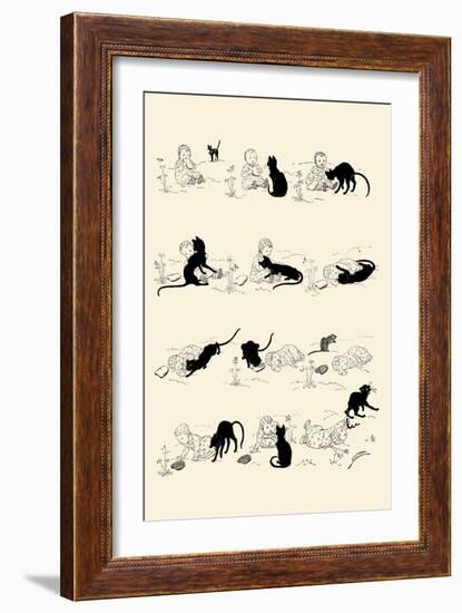 Cat and Baby-Théophile Alexandre Steinlen-Framed Premium Giclee Print