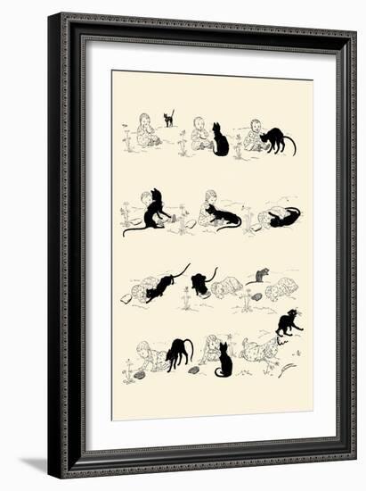 Cat and Baby-Théophile Alexandre Steinlen-Framed Premium Giclee Print