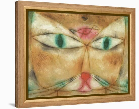 Cat and Bird-Paul Klee-Framed Premier Image Canvas