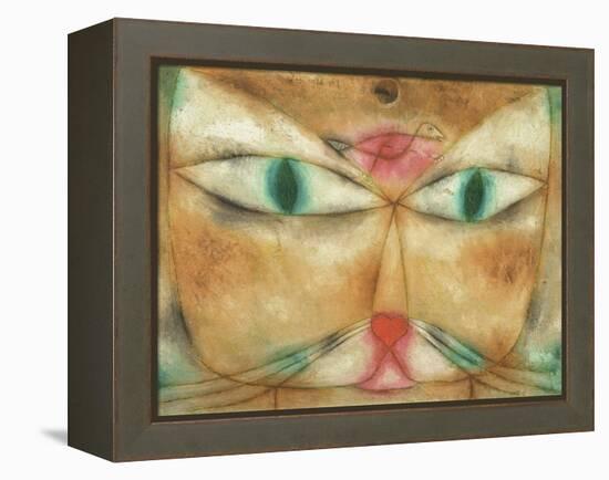 Cat and Bird-Paul Klee-Framed Premier Image Canvas