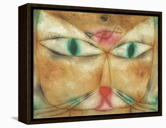 Cat and Bird-Paul Klee-Framed Premier Image Canvas