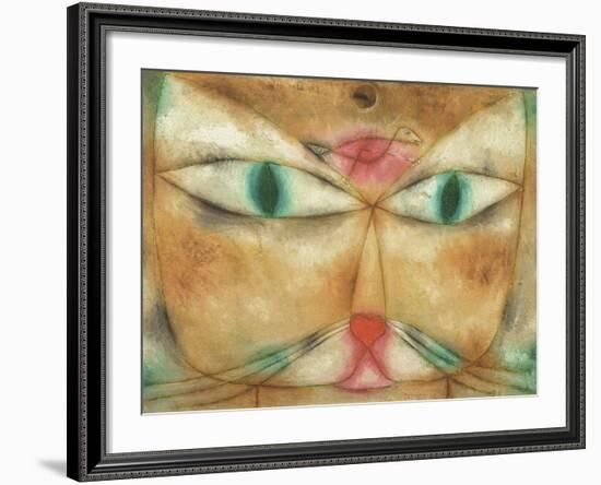 Cat and Bird-Paul Klee-Framed Giclee Print