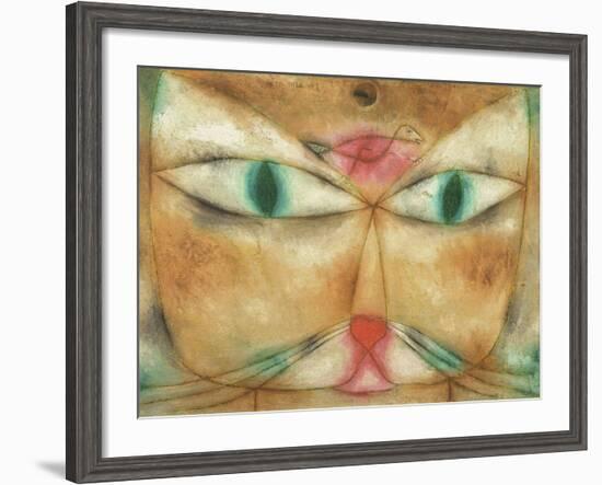 Cat and Bird-Paul Klee-Framed Giclee Print