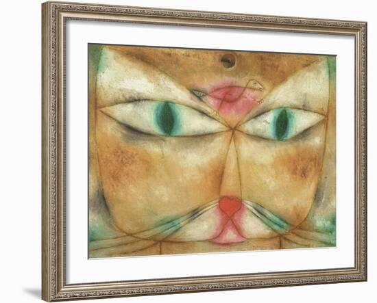 Cat and Bird-Paul Klee-Framed Giclee Print