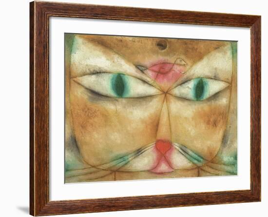 Cat and Bird-Paul Klee-Framed Giclee Print