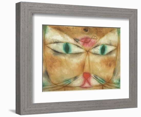 Cat and Bird-Paul Klee-Framed Giclee Print