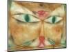 Cat and Bird-Paul Klee-Mounted Giclee Print