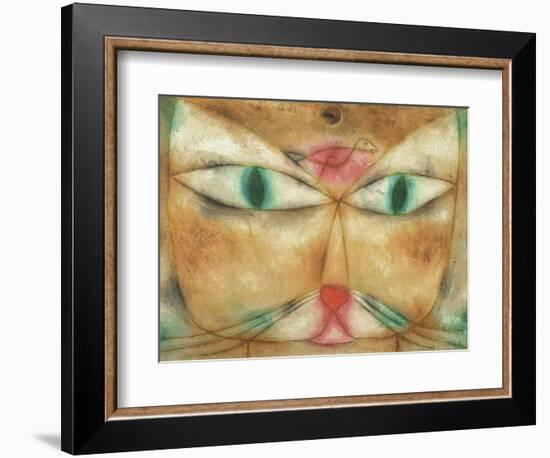 Cat and Bird-Paul Klee-Framed Premium Giclee Print