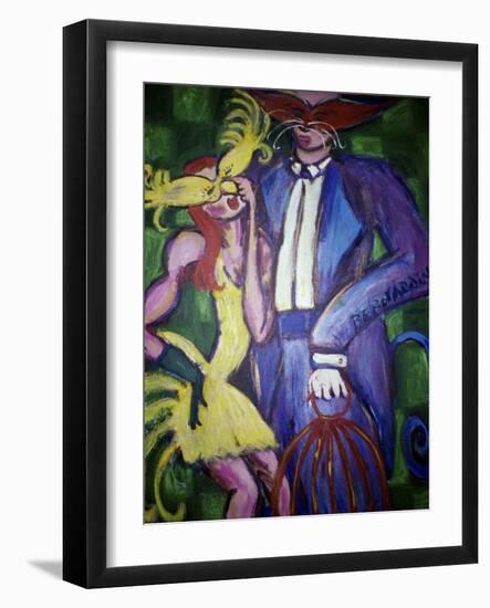 Cat and Canary-Gina Bernardini-Framed Giclee Print