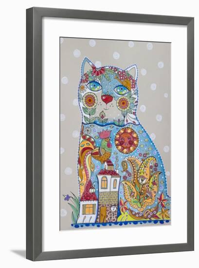 Cat And Cock 3-Oxana Zaika-Framed Giclee Print