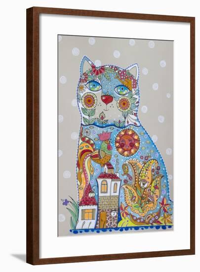 Cat And Cock 3-Oxana Zaika-Framed Giclee Print