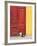 Cat and Colorful Doorway, Valparaiso, Chile-Scott T. Smith-Framed Photographic Print