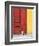 Cat and Colorful Doorway, Valparaiso, Chile-Scott T. Smith-Framed Photographic Print