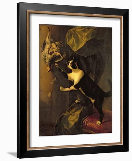 Cat and Dead Game-Alexandre-Francois Desportes-Framed Giclee Print