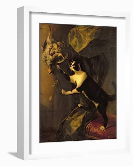 Cat and Dead Game-Alexandre-Francois Desportes-Framed Giclee Print