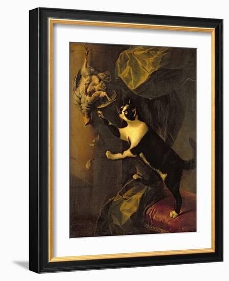 Cat and Dead Game-Alexandre-Francois Desportes-Framed Giclee Print