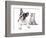 Cat and Dog, British Kitten and  French Bulldog Puppy-Lilun-Framed Photographic Print