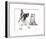 Cat and Dog, British Kitten and  French Bulldog Puppy-Lilun-Framed Photographic Print