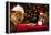 Cat And Dog Taking Over Santa'S Cookies And Milk-websubstance-Framed Premier Image Canvas