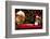 Cat And Dog Taking Over Santa'S Cookies And Milk-websubstance-Framed Photographic Print