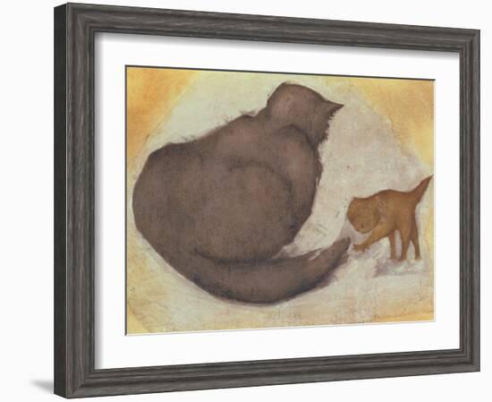 Cat and Kitten-Edward Burne-Jones-Framed Giclee Print