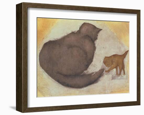 Cat and Kitten-Edward Burne-Jones-Framed Giclee Print