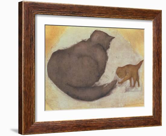 Cat and Kitten-Edward Burne-Jones-Framed Giclee Print