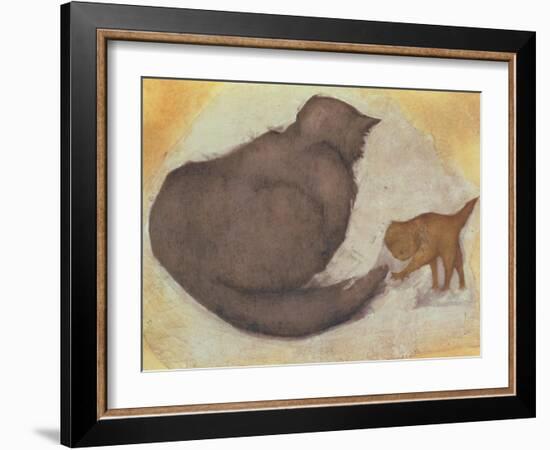 Cat and Kitten-Edward Burne-Jones-Framed Giclee Print