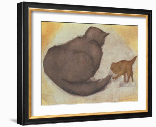 Cat and Kitten-Edward Burne-Jones-Framed Giclee Print