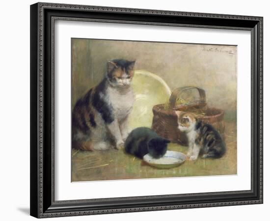 Cat and Kittens, 1889-Walter Frederick Osborne-Framed Giclee Print
