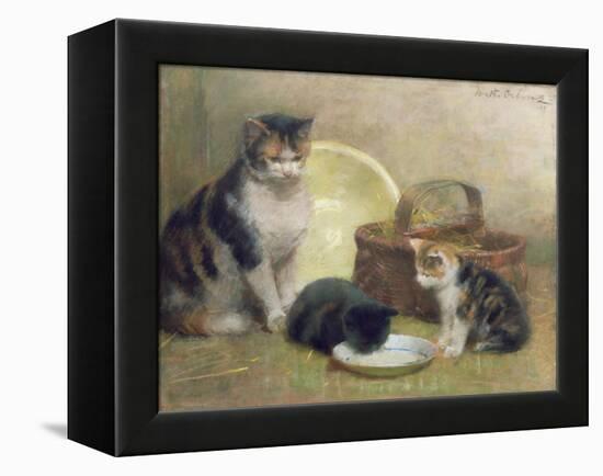 Cat and Kittens, 1889-Walter Frederick Osborne-Framed Premier Image Canvas