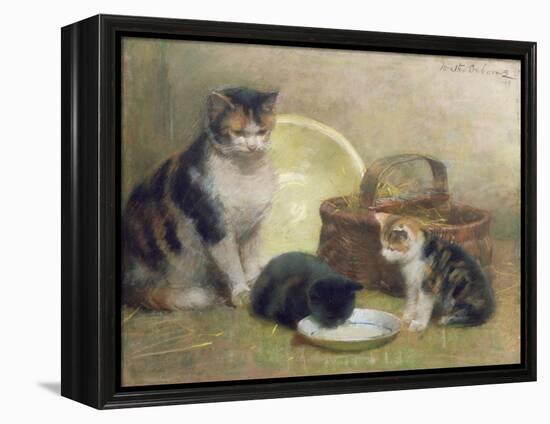 Cat and Kittens, 1889-Walter Frederick Osborne-Framed Premier Image Canvas