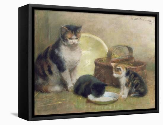 Cat and Kittens, 1889-Walter Frederick Osborne-Framed Premier Image Canvas